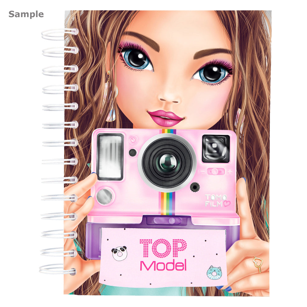 Notesbog TOPModel m/selfienotes candy cake