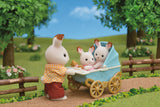 Sylvanian Families Sæt Chokoladekanin-tvillinger (barnevogn)