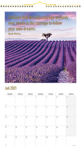 Vægkalender dream do 2021 25 x 45 cm Mayland