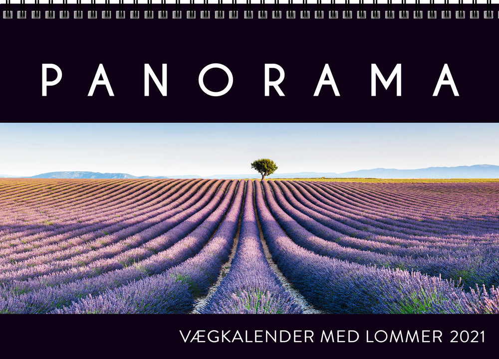 Vægkalender med lommer panorama 2021 Mayland