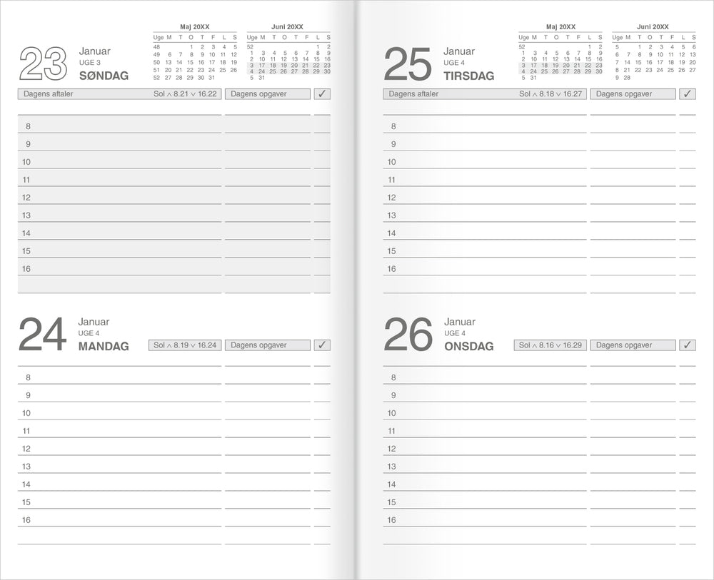Noteringskalender 2 dage kunstskind sort 2021 Mayland