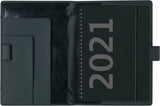 Ugekalender A5 skind sort 2021 Mayland