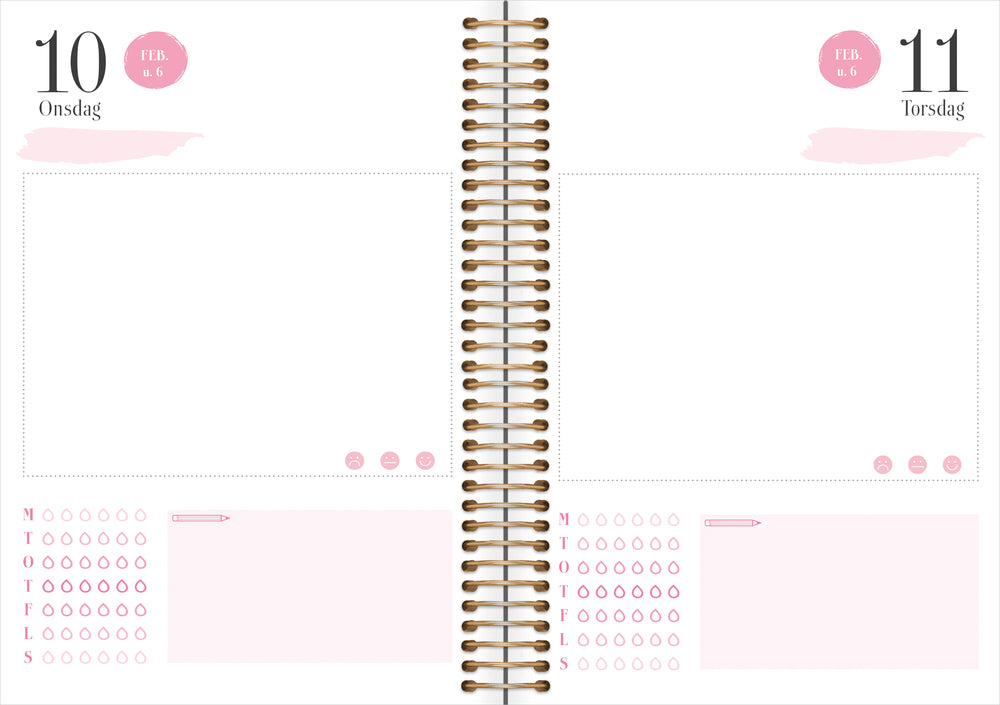 Life Planner Pink, 1 dag