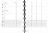 Familiekalender A5 tekstilpræg 2021 Mayland