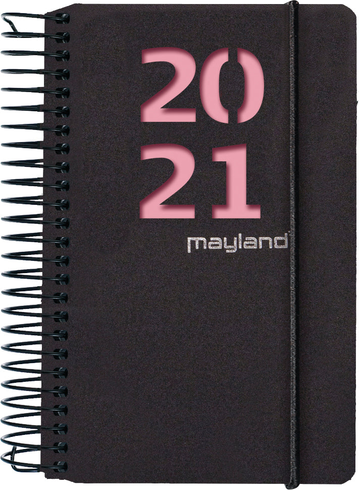 Minispiralkalender 1dag pp sort 2 blade 2021 Mayland
