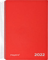 Timekalender 1 dag pp rød 2022 17 x 23,5 cm Mayland