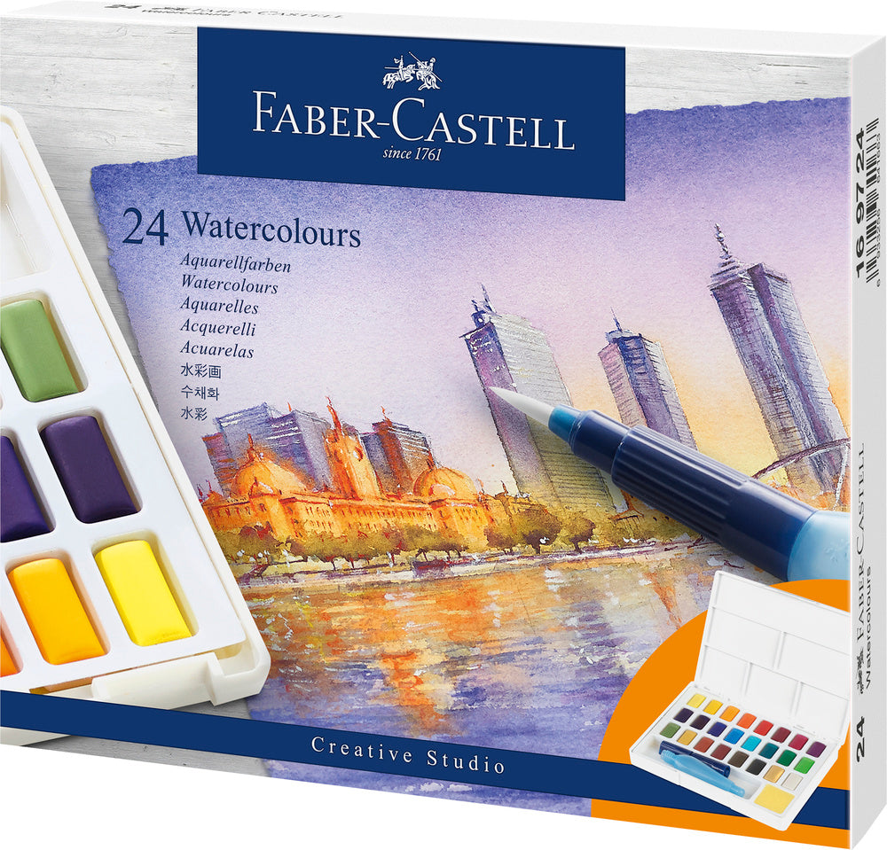 Vandfarver Faber-Castell 24 stk