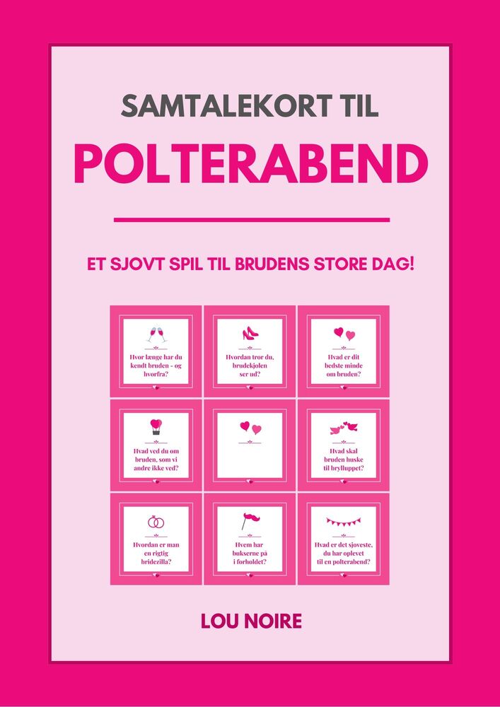 Samtalekort til polterabend