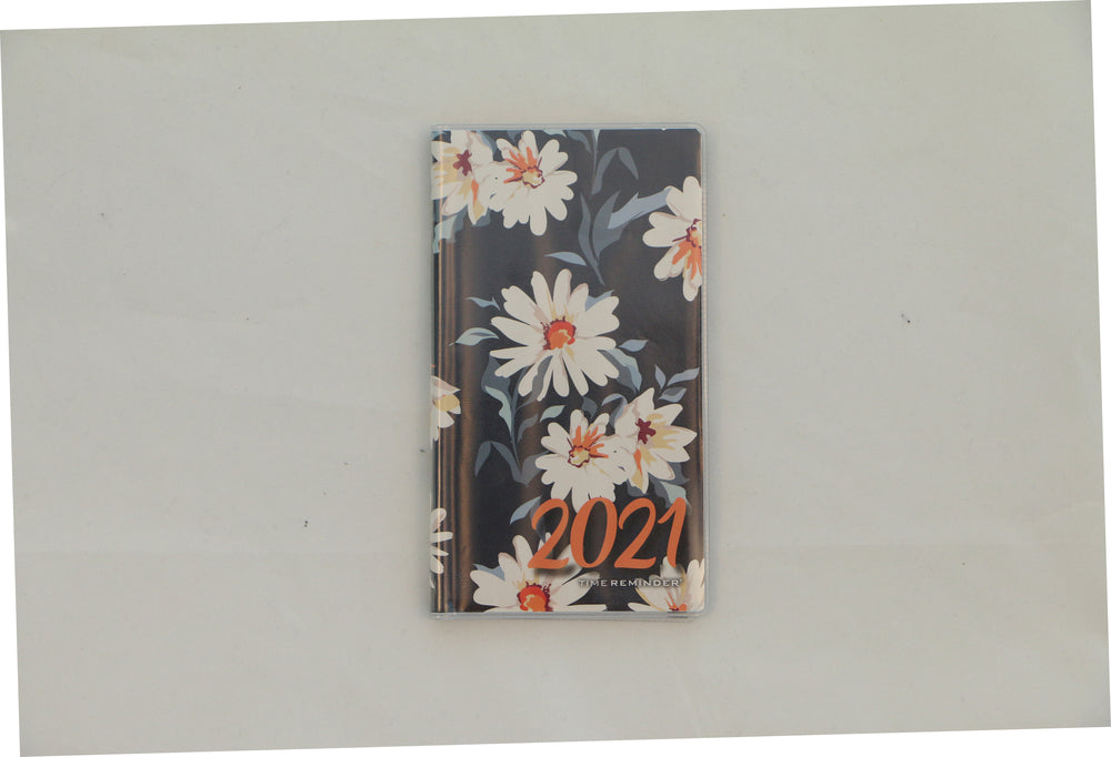 Månedskalender 2021 m/blomster mørkeblå private label