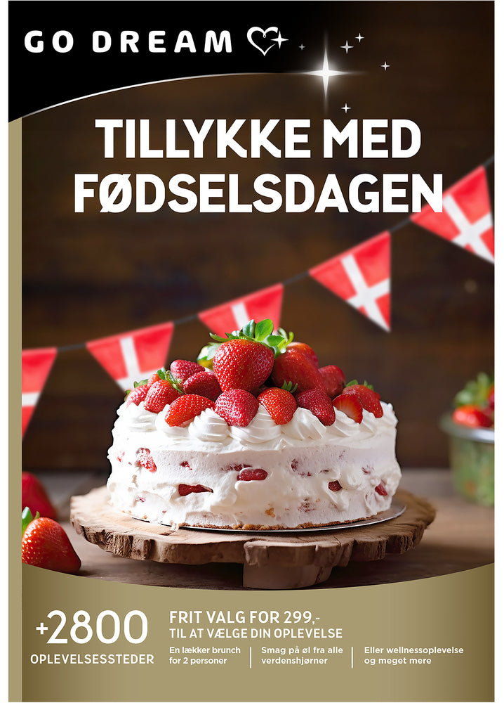 GO DREAM Tillykke med fødselsdagen 299,-