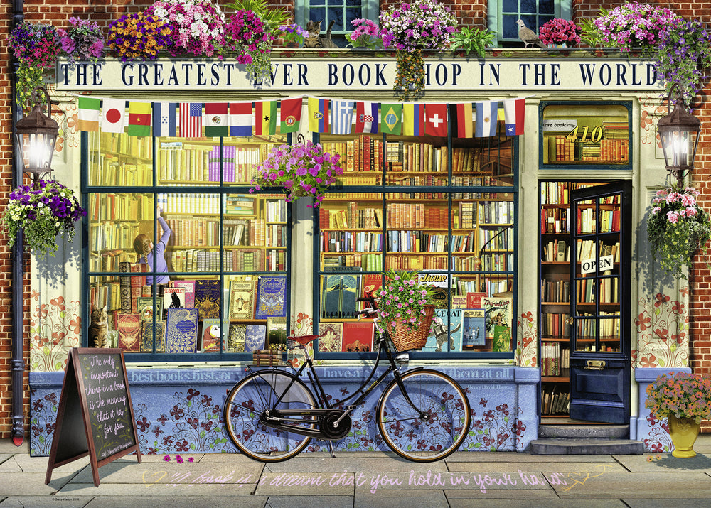 Puslespil the greatest bookshop 1000 brikker