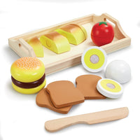Slicing food playset sandwich