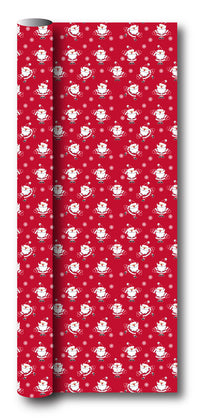 Gavepapir rød nisse m/vanter 3 m x 70 cm