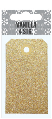 Manilla guld glitter 4 stk