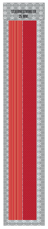 Stjernestrimler glitter 25 mm