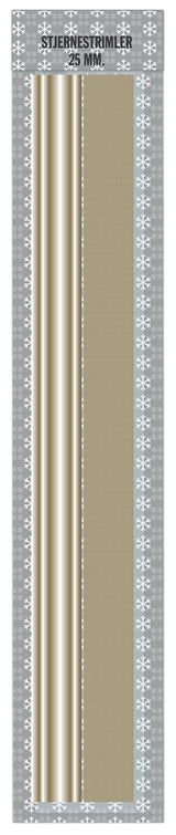 Stjernestrimler glitter 25 mm