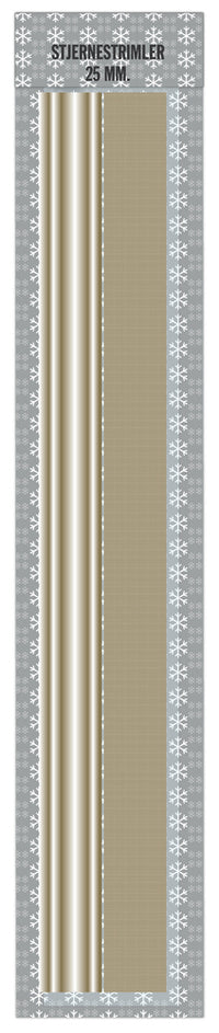 Stjernestrimler glitter 25 mm