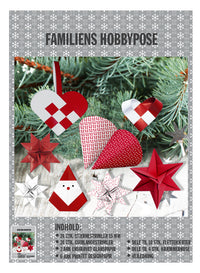 Hobbypose familie rød/hvid mix