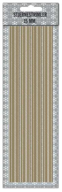 Stjernestrimler brushed net 15 mm