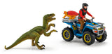 Quad escape from velociraptor