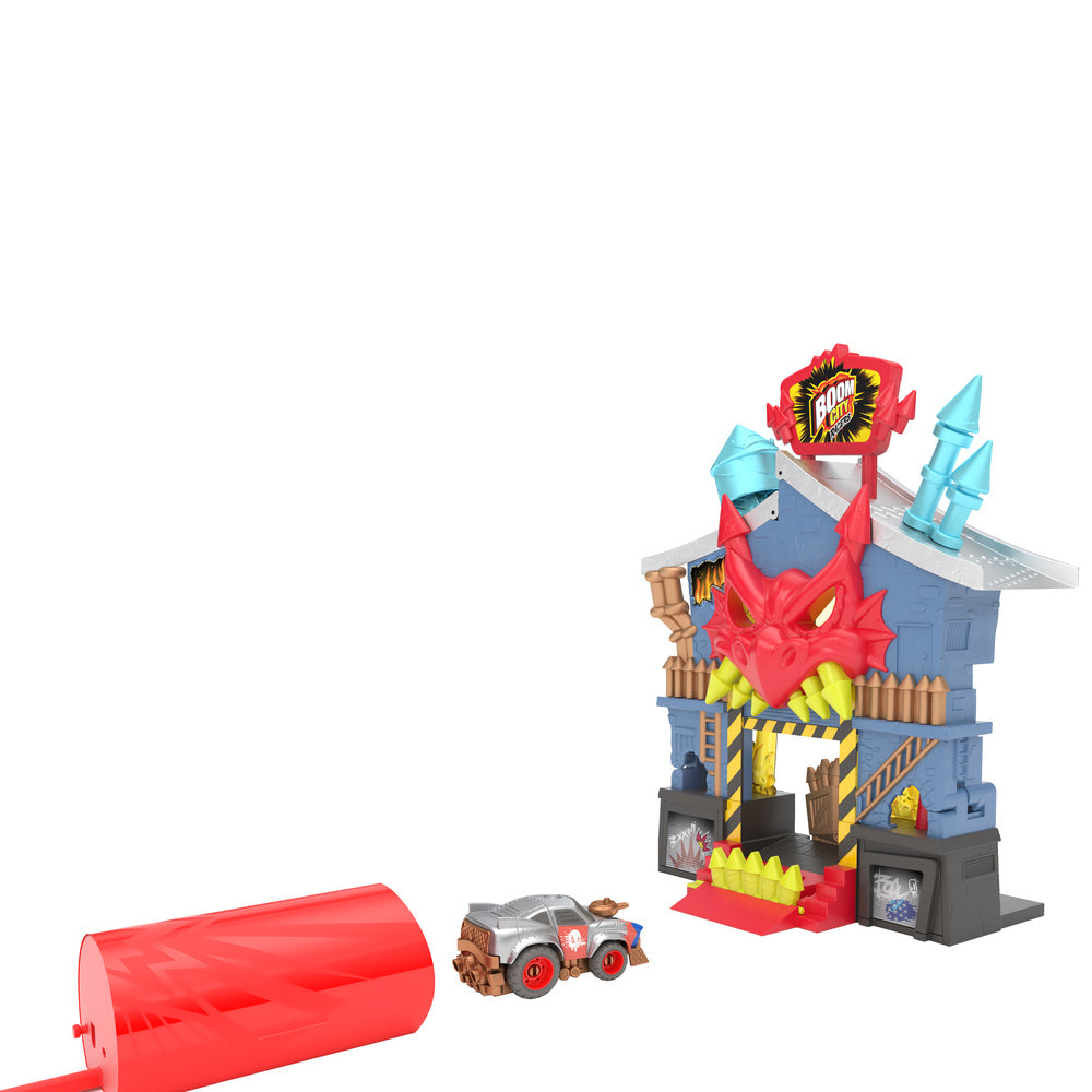 Boom city racers firework factory playset