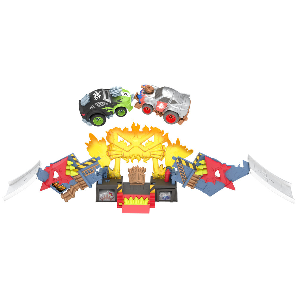 Boom city racers firework factory playset
