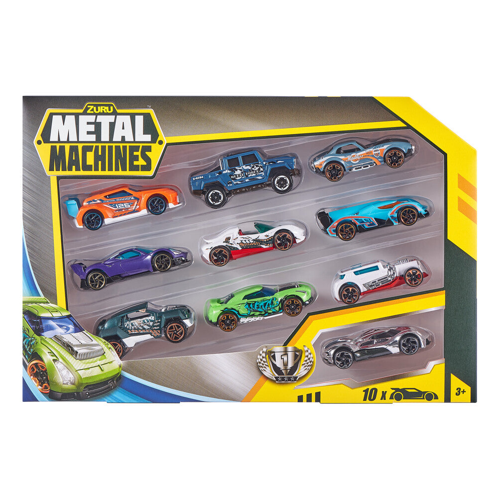 Metal Machines Mini Racing Car 10-Pak