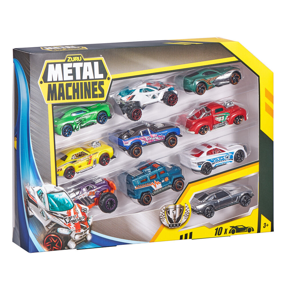 Metal Machines Mini Racing Car 10-Pak