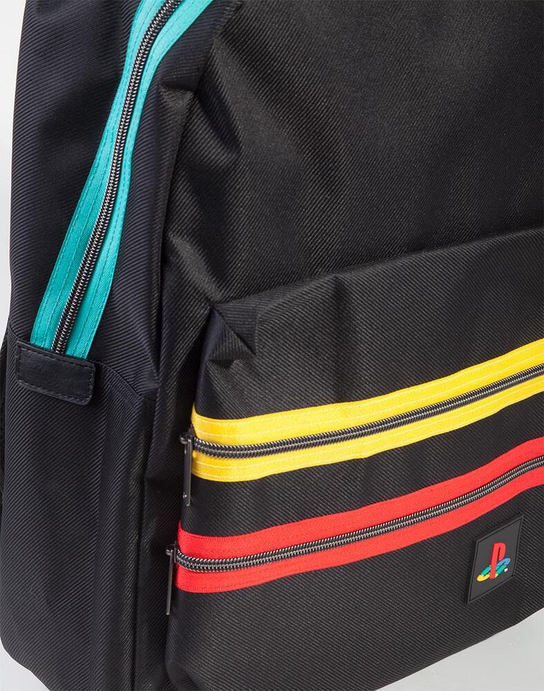 Playstation black retro logo backpack