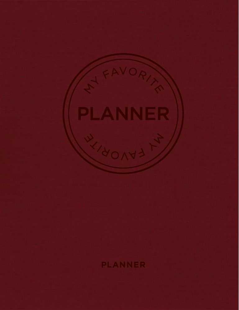 MY FAVORITE PLANNER 20/21 Varm rød