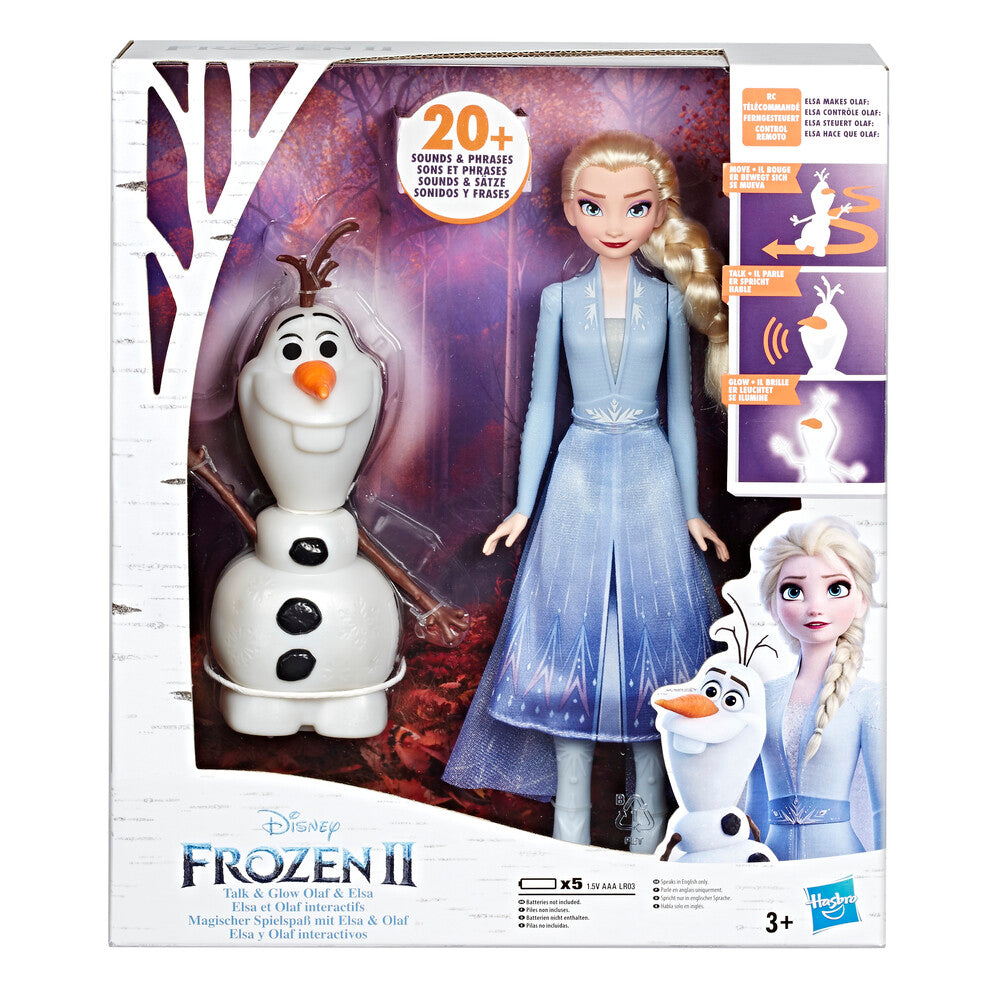 Talk and glow olaf og elsa