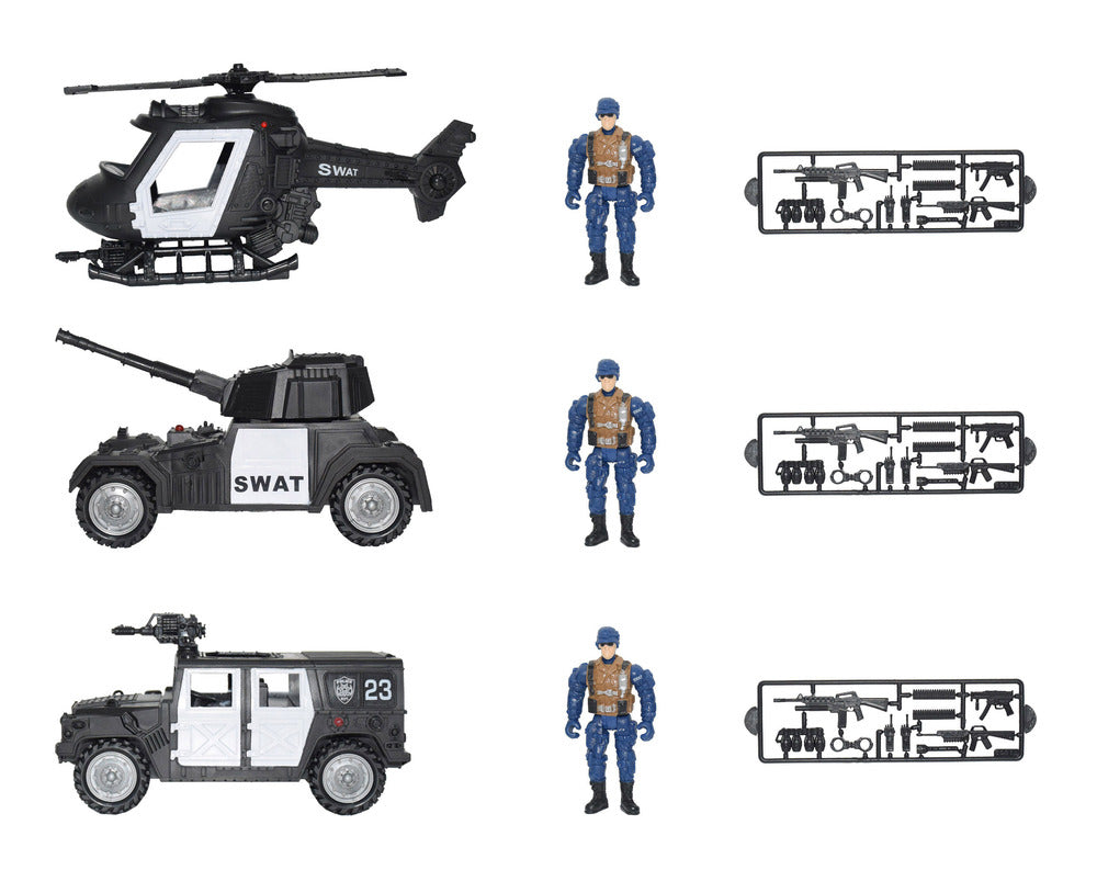 Swat køretøj og figur asst