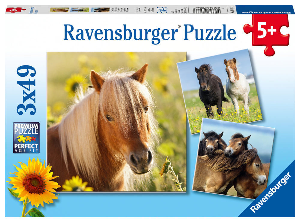Puslespil loving horses 3X49 brikker
