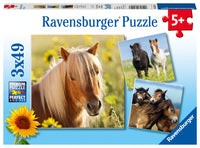 Puslespil loving horses 3X49 brikker