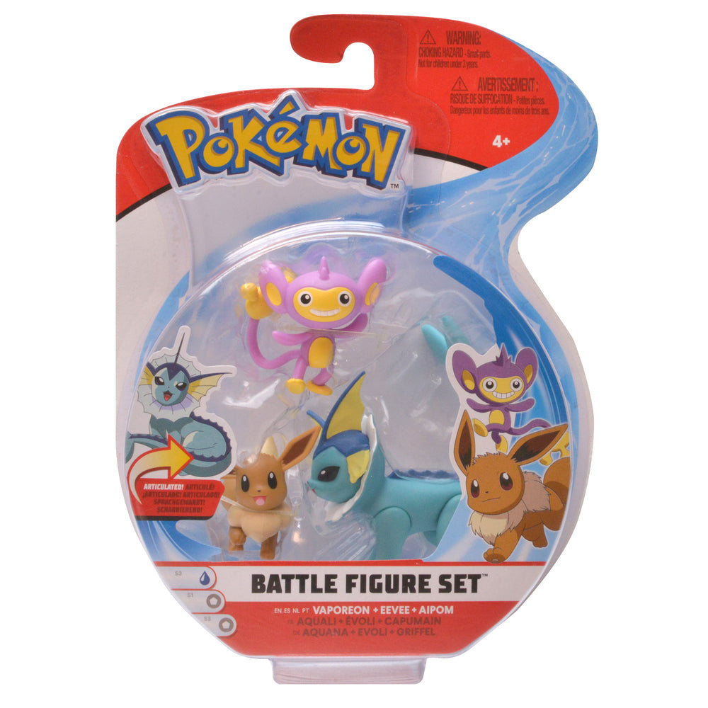 Pokémon battle figure 3 pack asst