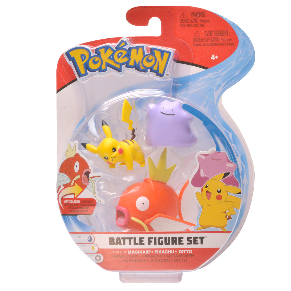 Pokémon battle figure 3 pack asst