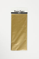 Silkepapir guld 6 ark 50x70 cm 17 g.