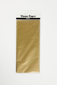 Silkepapir guld 6 ark 50x70 cm 17 g.