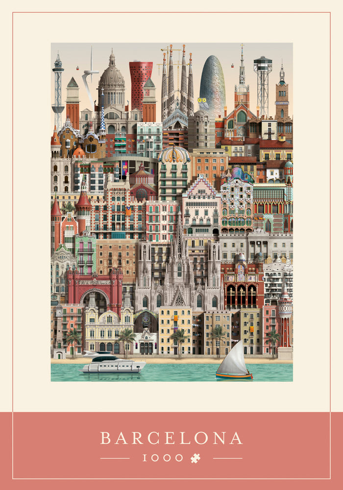 Puslespil barcelona 1000 brikker
