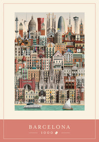 Puslespil barcelona 1000 brikker
