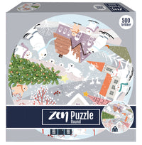 Zen puslespil isbjørnenes jul 500 brikker