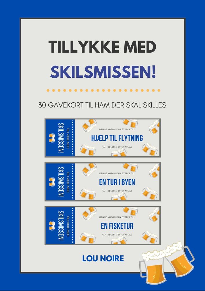Tillykke med skilsmissen! - blå