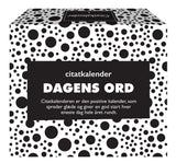 Citat evighedskalender dagens ord sort/hvid 366 dage