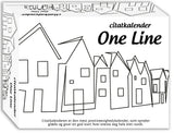 Citat evighedskalender uge one line sort/hvid m/spiral