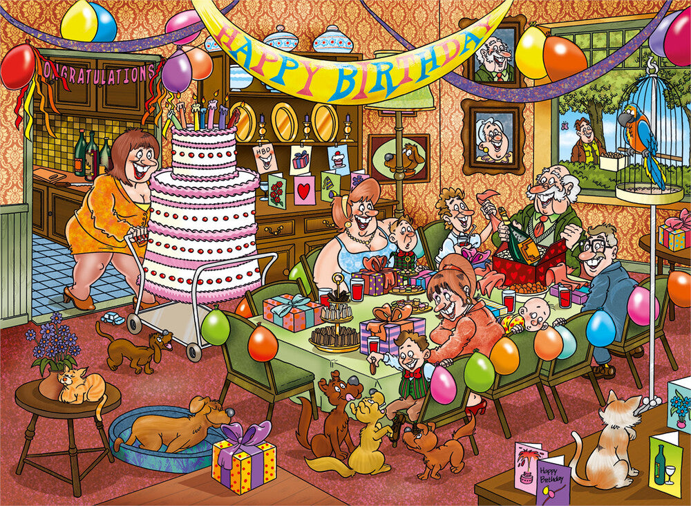 Puslespil birthday surprise 1000 brikker