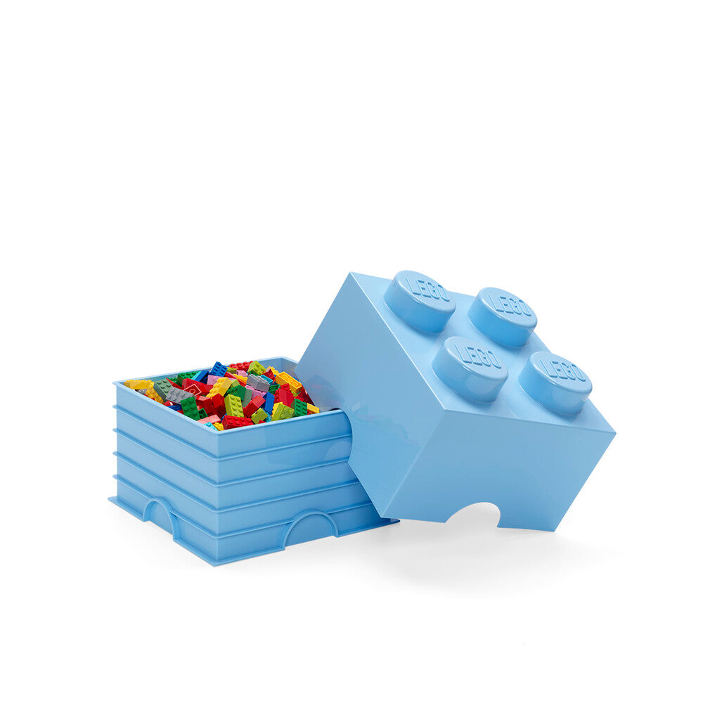 LEGO opbevaringskasse 4 - lyseblå