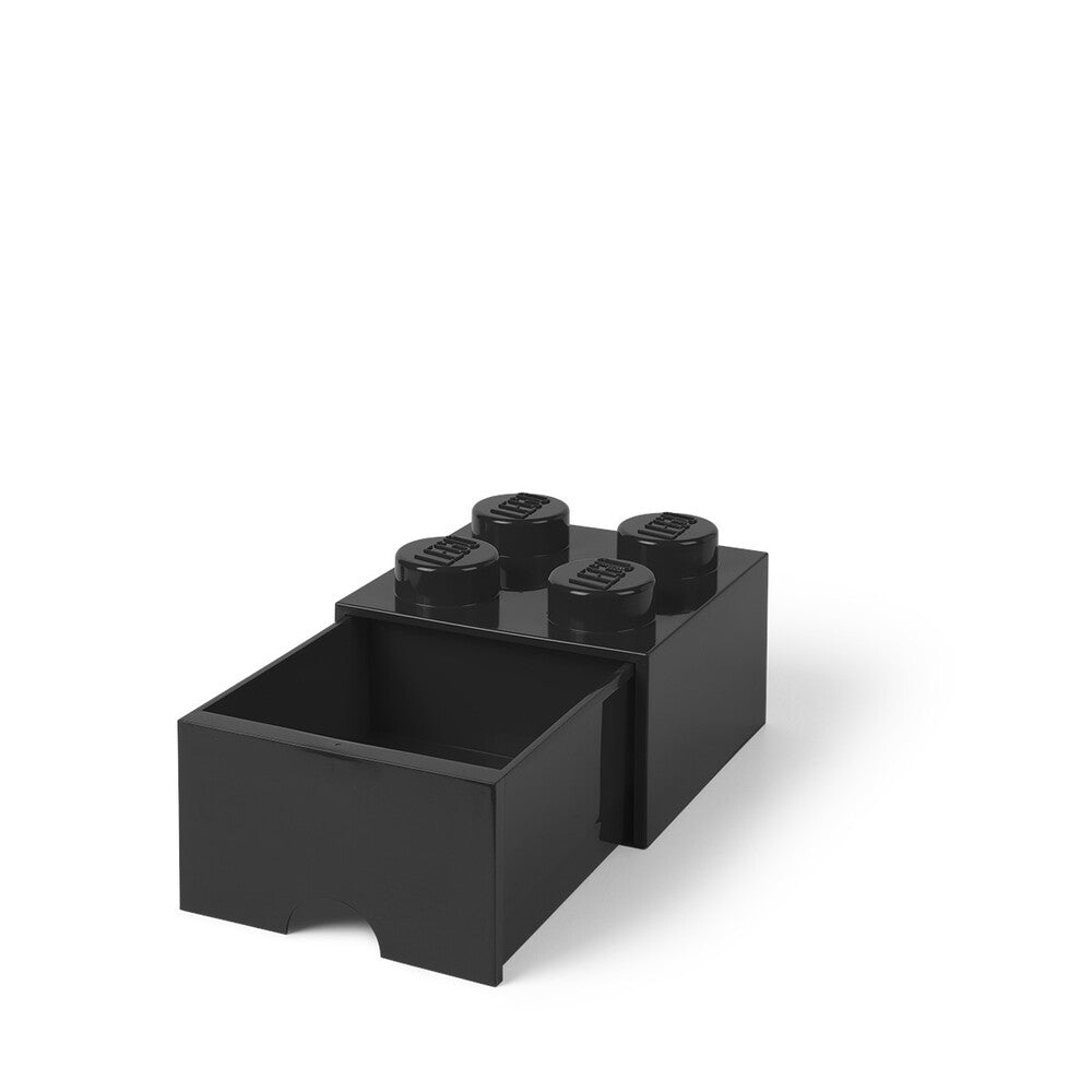 LEGO opbevaringskasse med skuffe - sort