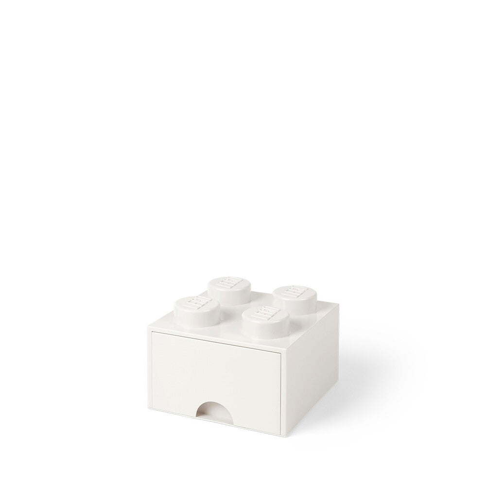 LEGO opbevaringskasse med skuffe - hvid