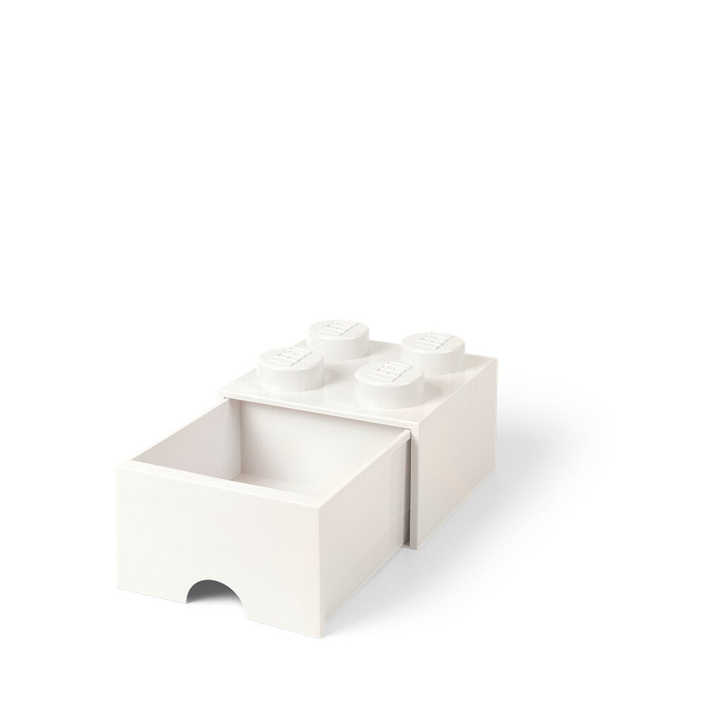 LEGO opbevaringskasse med skuffe - hvid