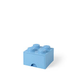 LEGO opbevaringskasse med skuffe - lyseblå